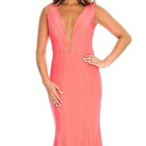 Decode 183910 Prom Dress Orange Coral size 0